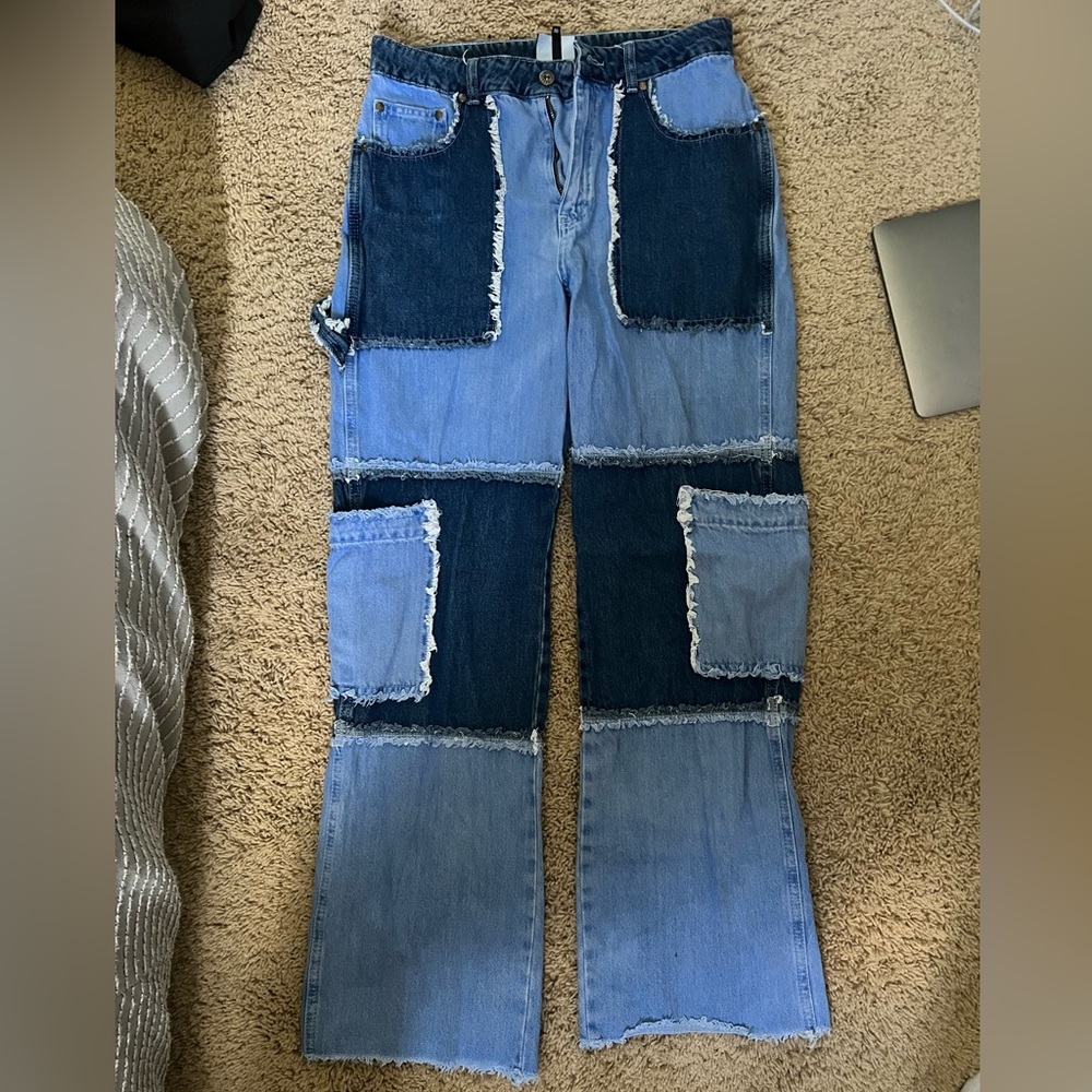 Super Cute Ragged Priest Pocket Jeans!